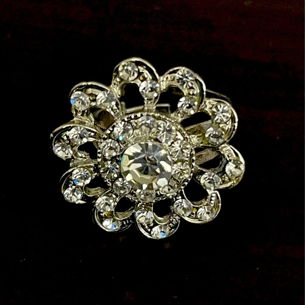 Silver adjustable ring